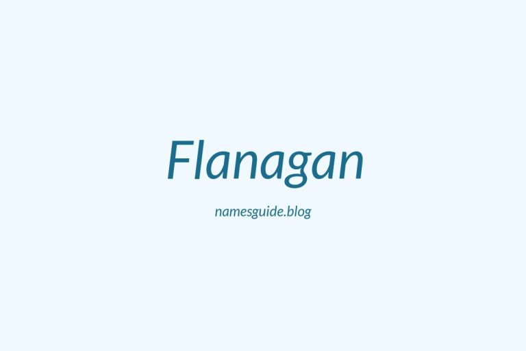 Origin and Meaning of Last Name Flanagan