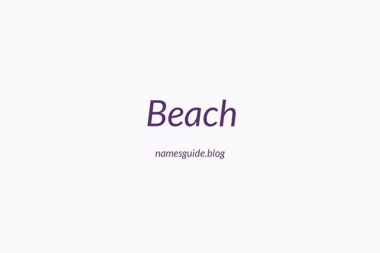 Origin and Meaning of Last Name Beach
