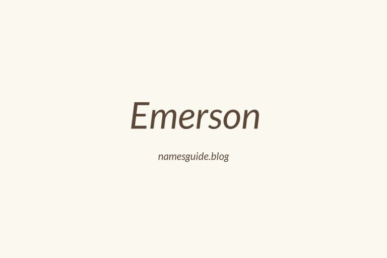 Origin and Meaning of Last Name Emerson