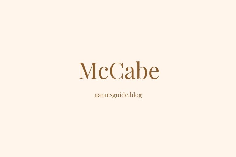 Origin and Meaning of Last Name McCabe