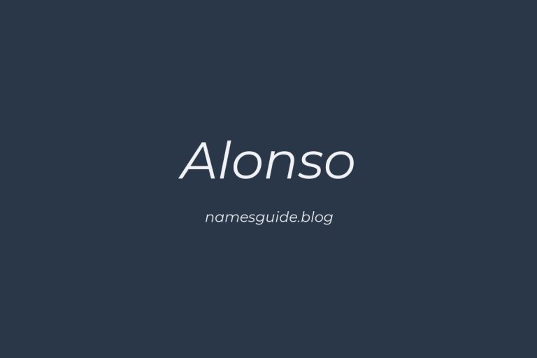 Origin and Meaning of Last Name Alonso