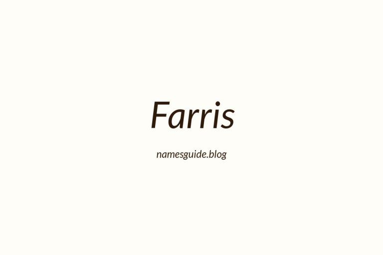Origin and Meaning of Last Name Farris