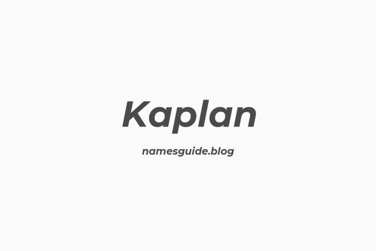 Origin and Meaning of Last Name Kaplan