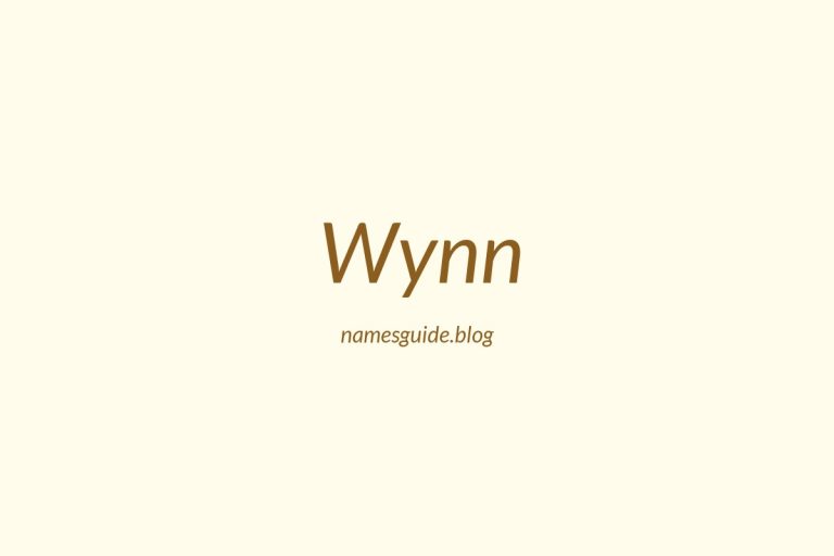 Origin and Meaning of Last Name Wynn