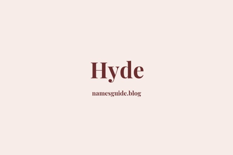 Origin and Meaning of Last Name Hyde