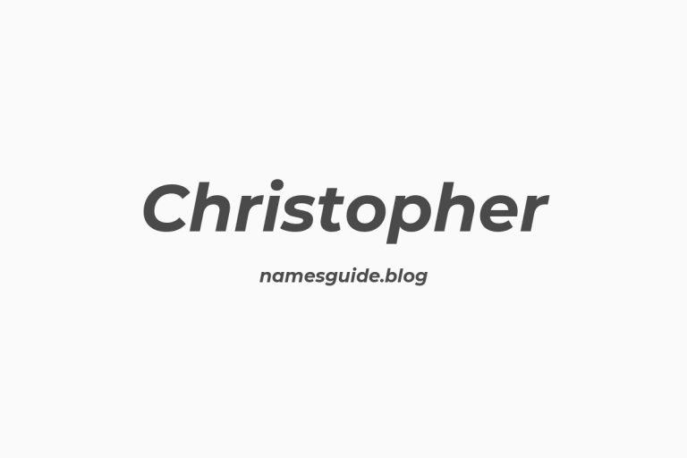 Origin and Meaning of Last Name Christopher