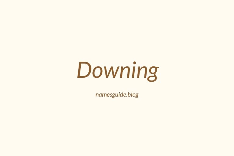 Origin and Meaning of Last Name Downing