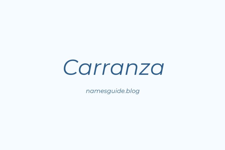 Origin and Meaning of Last Name Carranza