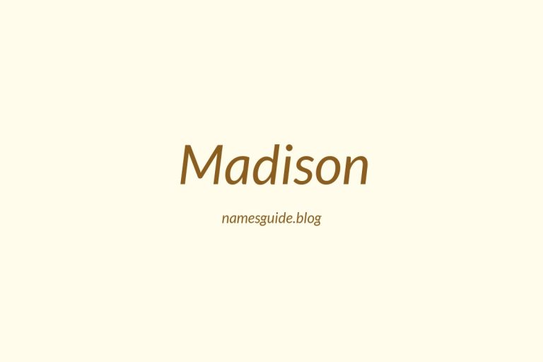 Origin and Meaning of Last Name Madison