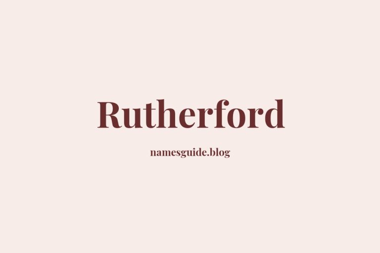 Origin and Meaning of Last Name Rutherford