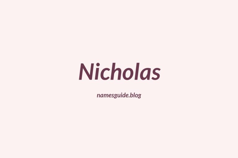 Origin and Meaning of Last Name Nicholas