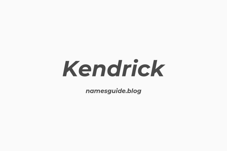 Origin and Meaning of Last Name Kendrick