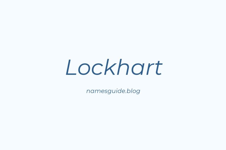 Origin and Meaning of Last Name Lockhart