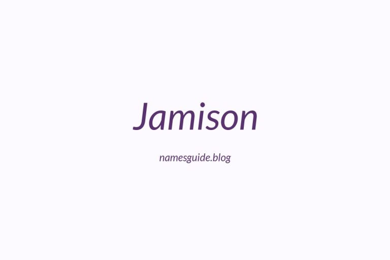 Origin and Meaning of Last Name Jamison