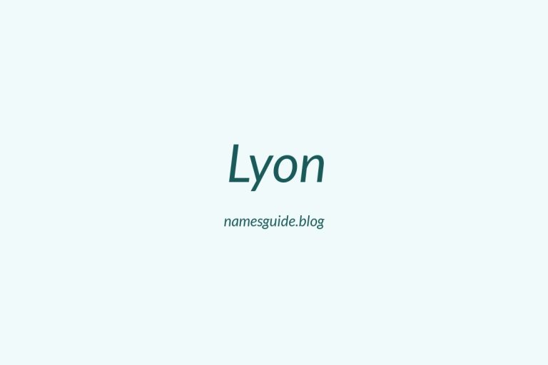 Origin and Meaning of Last Name Lyon