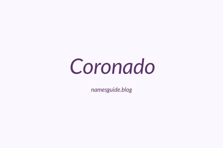 Origin and Meaning of Last Name Coronado