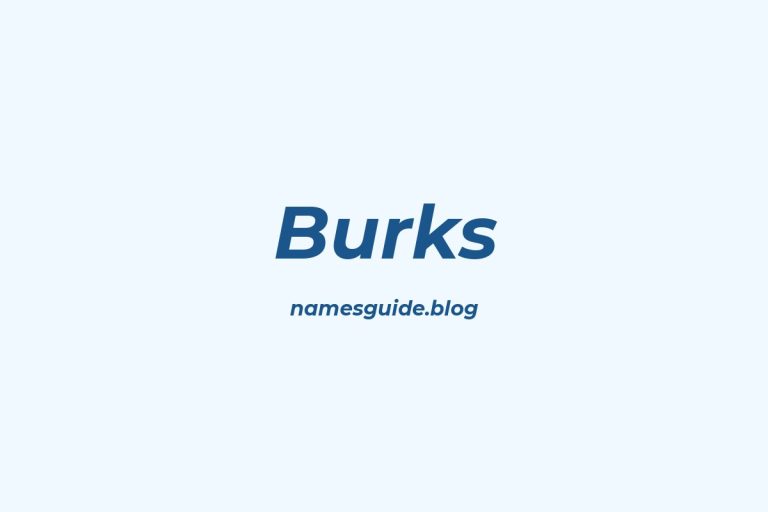 Origin and Meaning of Last Name Burks