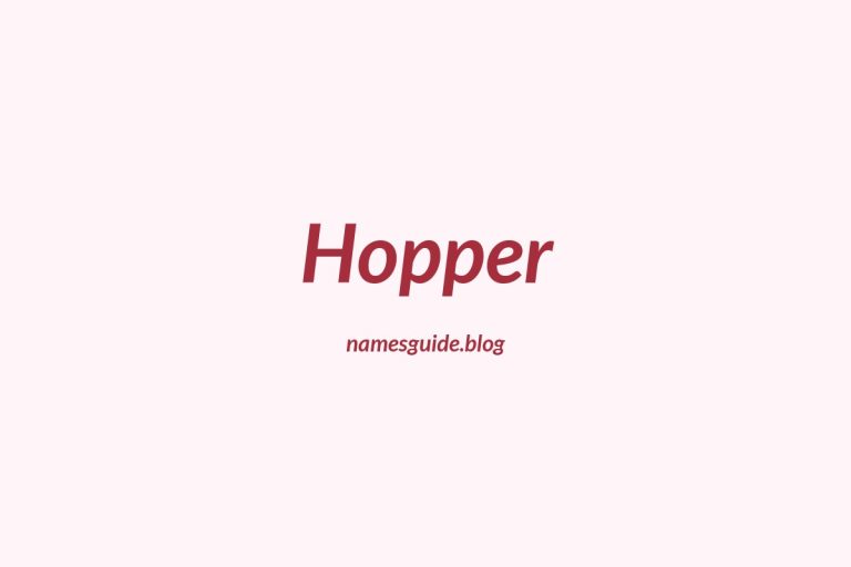 Origin and Meaning of Last Name Hopper