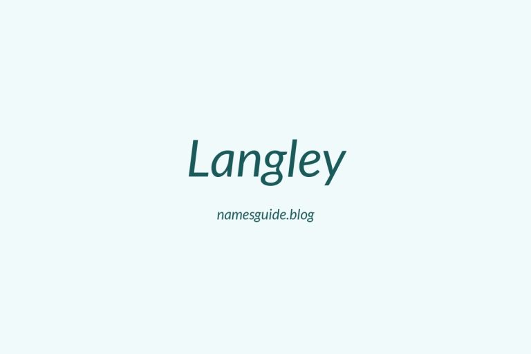 Origin and Meaning of Last Name Langley