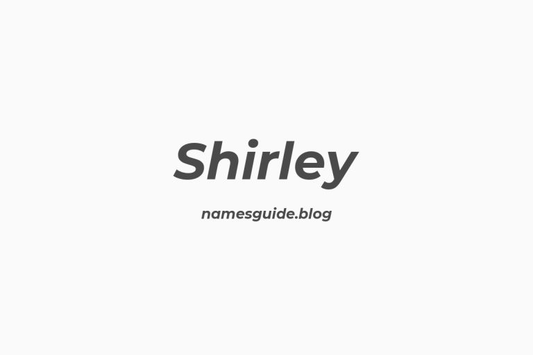 Origin and Meaning of Last Name Shirley