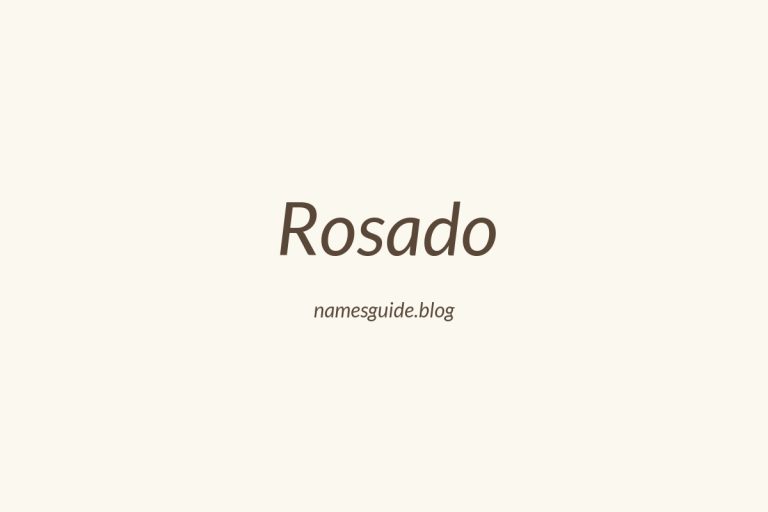 Origin and Meaning of Last Name Rosado
