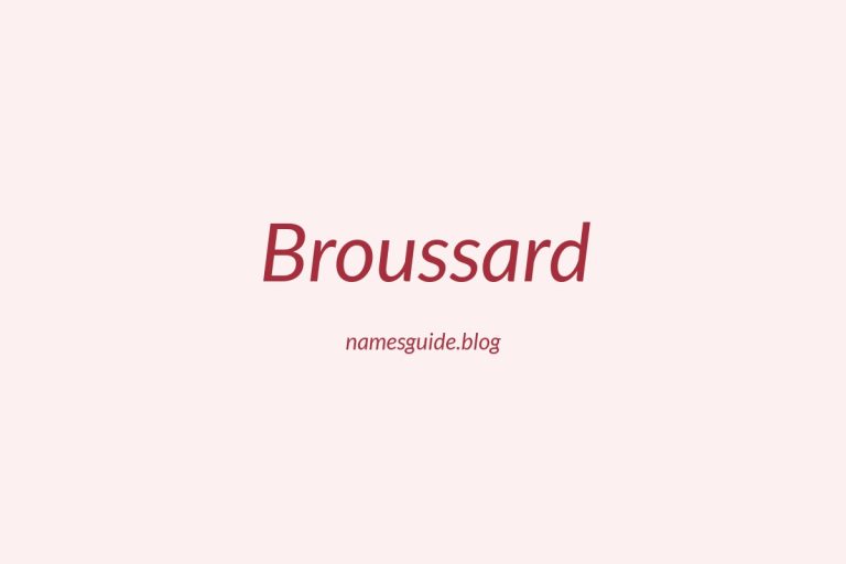 Origin and Meaning of Last Name Broussard
