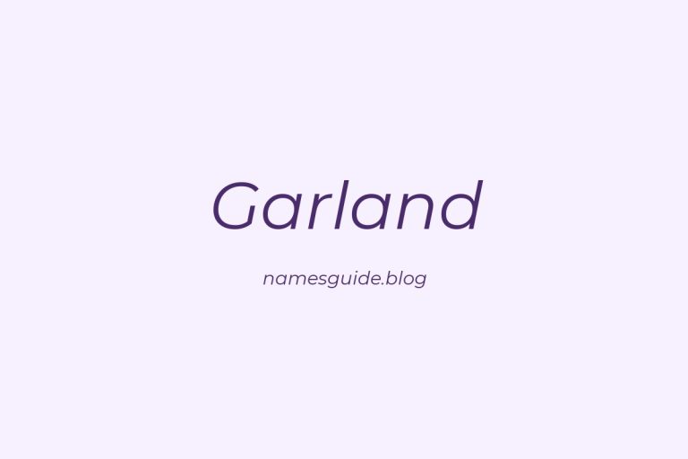 Origin and Meaning of Last Name Garland