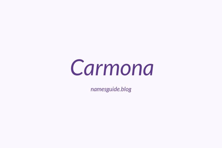 Origin and Meaning of Last Name Carmona