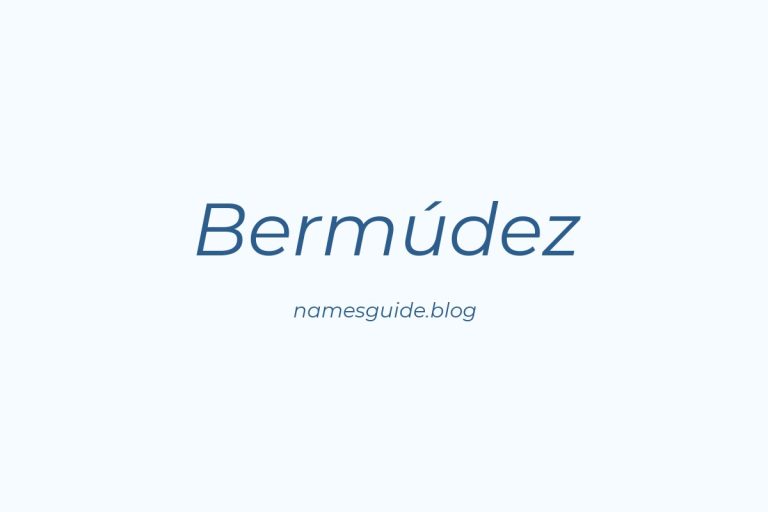 Origin and Meaning of Last Name Bermúdez
