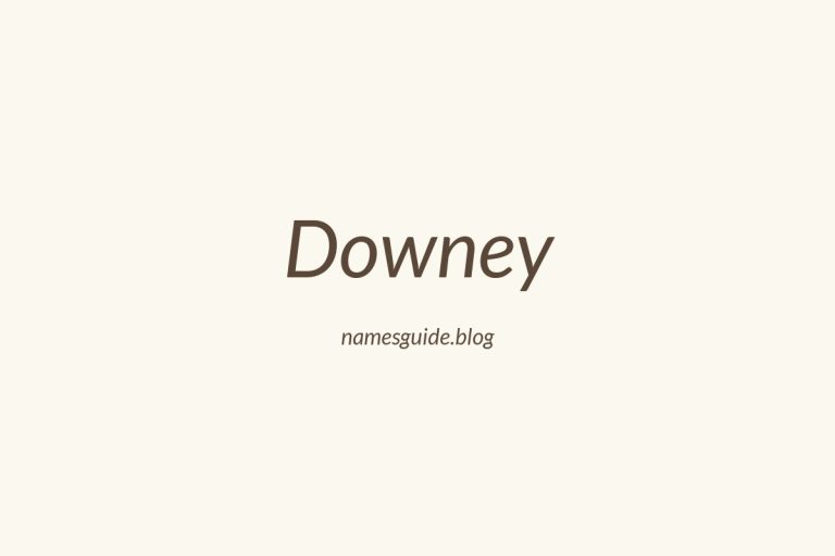 Origin and Meaning of Last Name Downey