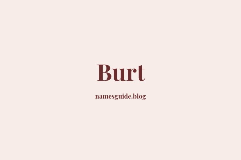 Origin and Meaning of Last Name Burt