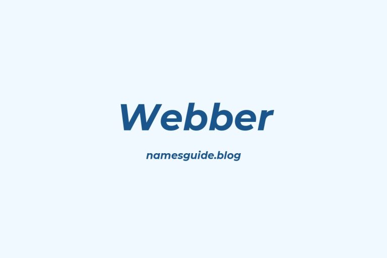Origin and Meaning of Last Name Webber
