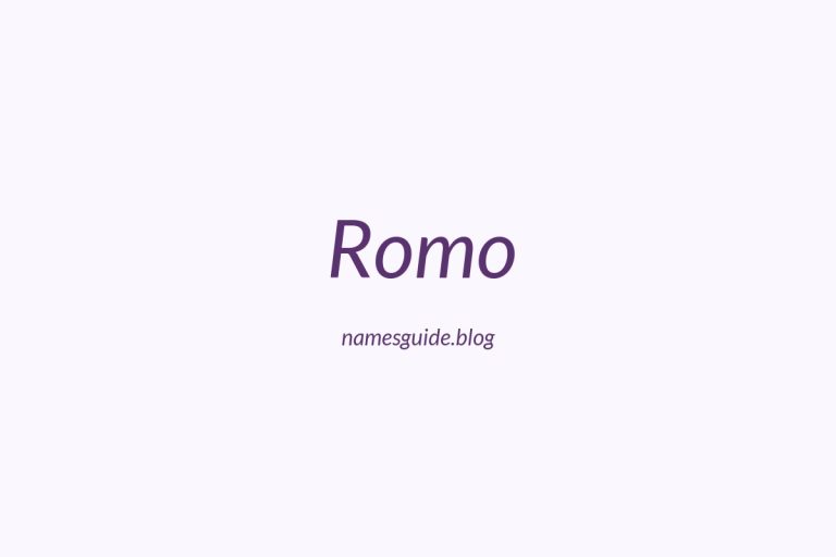 Origin and Meaning of Last Name Romo