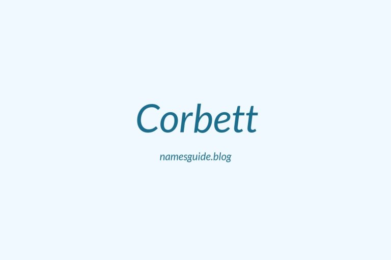 Origin and Meaning of Last Name Corbett