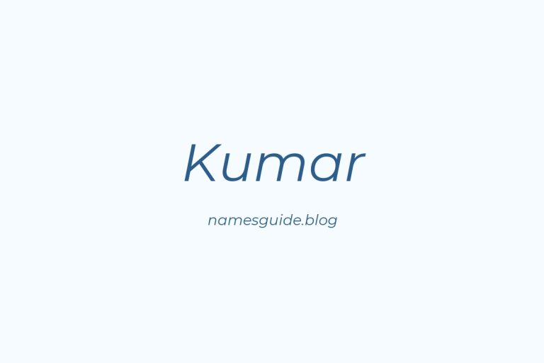 Origin and Meaning of Last Name Kumar