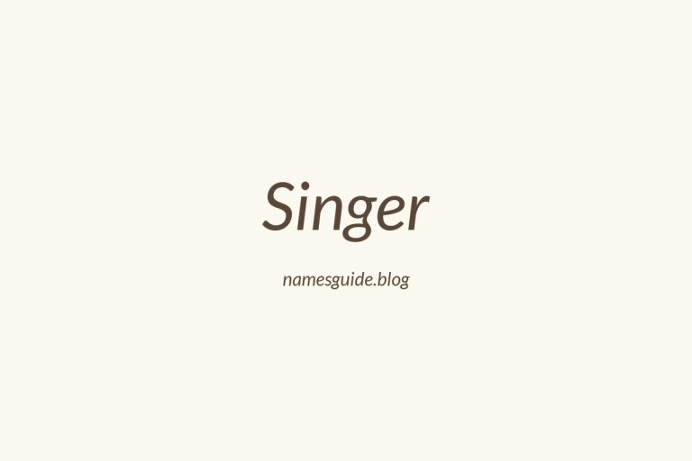 Origin and Meaning of Last Name Singer