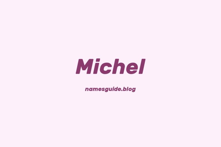 Origin and Meaning of Last Name Michel