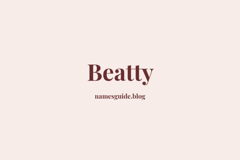Origin and Meaning of Last Name Beatty