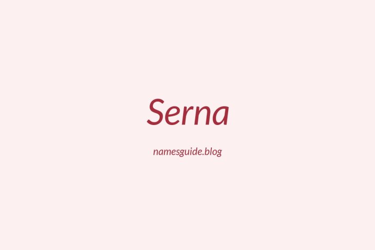 Origin and Meaning of Last Name Serna