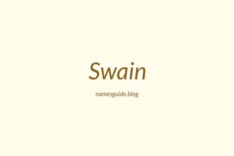 Origin and Meaning of Last Name Swain