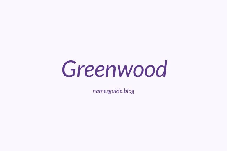 Origin and Meaning of Last Name Greenwood