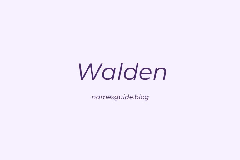 Origin and Meaning of Last Name Walden