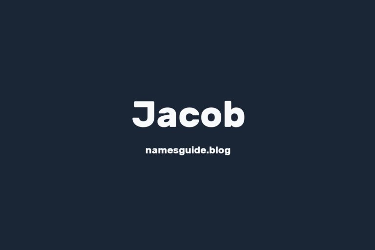 Origin and Meaning of Last Name Jacob