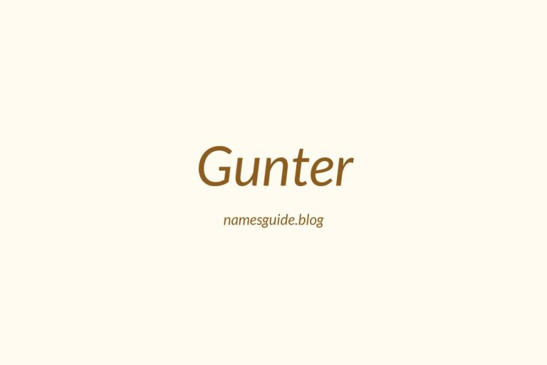 Origin and Meaning of Last Name Gunter