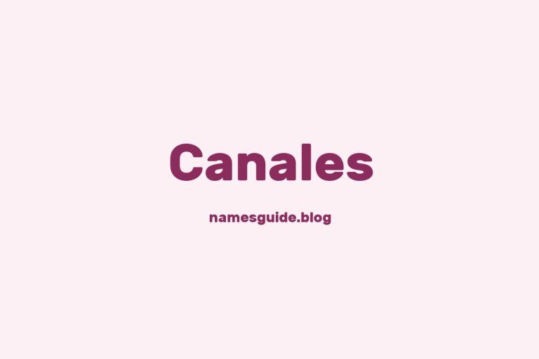 Origin and Meaning of Last Name Canales