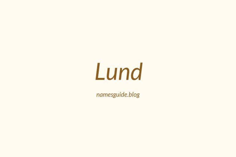 Origin and Meaning of Last Name Lund