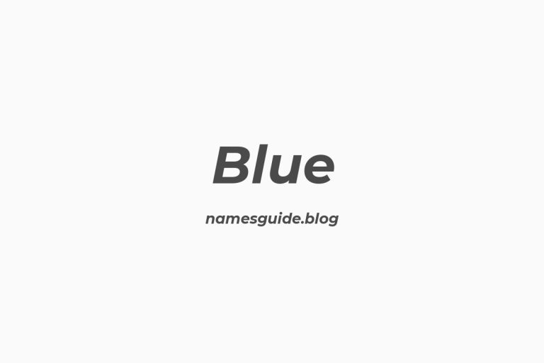 Origin and Meaning of Last Name Blue