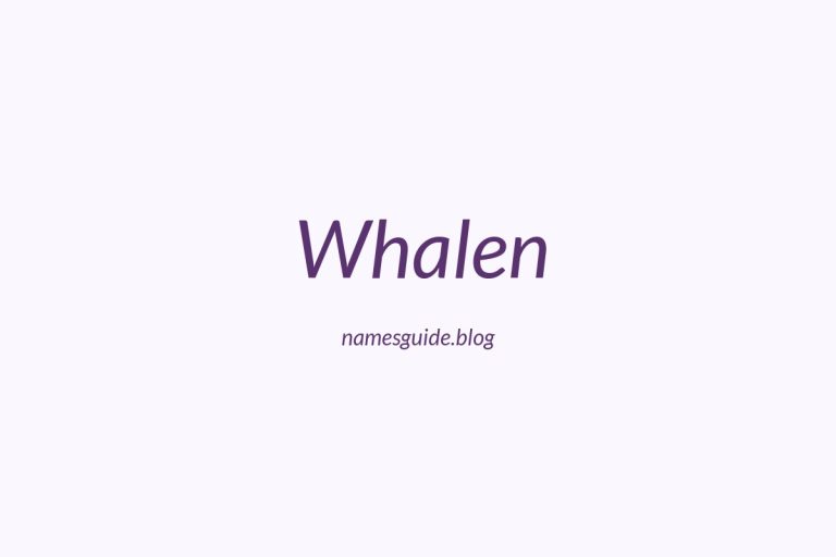 Origin and Meaning of Last Name Whalen