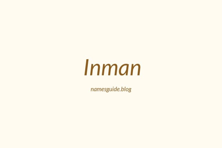 Origin and Meaning of Last Name Inman
