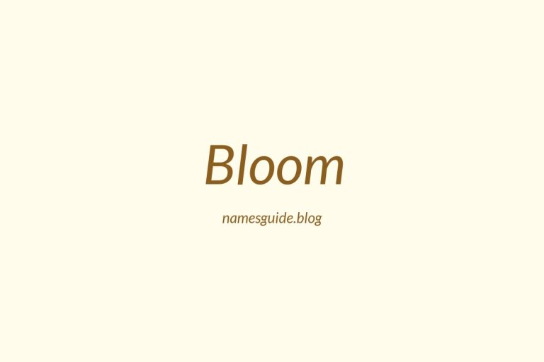Origin and Meaning of Last Name Bloom